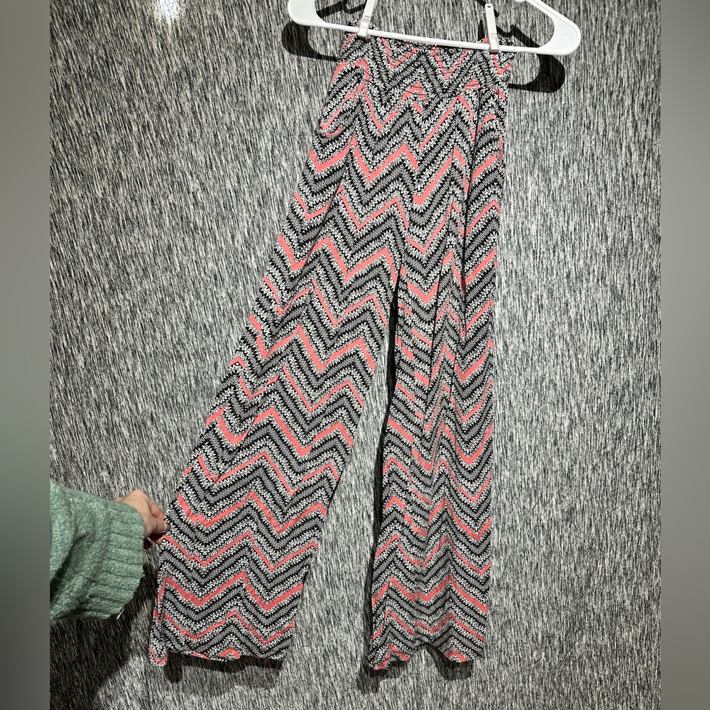 Mossimo Supply Co. Pink and Black Chevron Yoga Pants